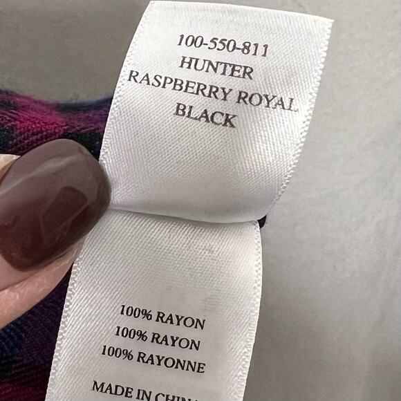 RAILS / blue red plaid long sleeve button down / S - Picture 4 of 5